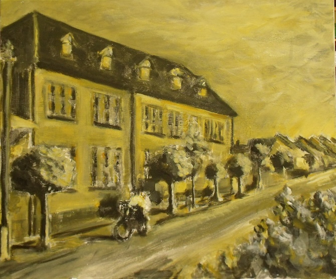 Áll a levegő, akril, vászon, 50×60 cm, 2015