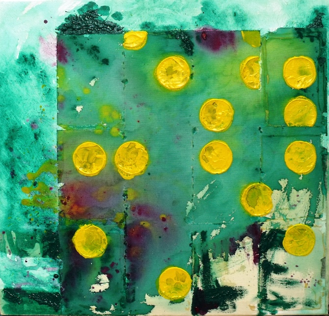 Lábom alatt I., 52,5×50 cm, 2017