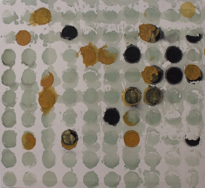 Lábom alatt II., 65,5×60 cm, 2017