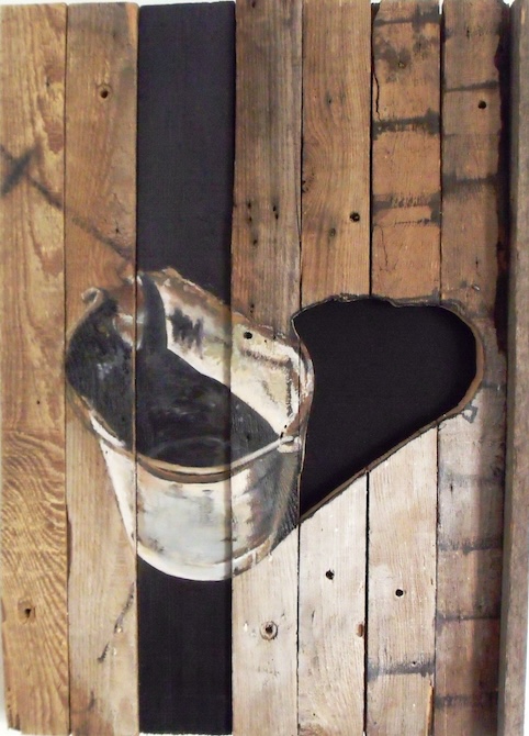 Szomszéd vedre, 50×70 cm, 2016